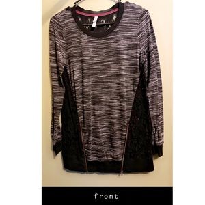 cute black sweater with lace accents